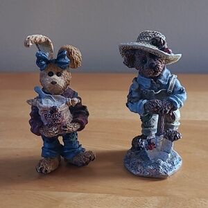 BOYDS BEARS RETIRED The Bearstone Collection 2000 Resin Figurine Plant Buddies